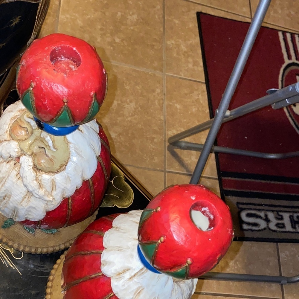 Festive Santa Candle Holders - Picture 6 of 7